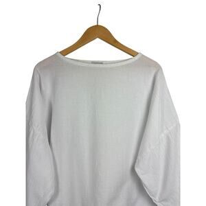 Oh My Gauze! Women’s White Long Sleeve Blouse Sz 2 – 100% Cotton Lightweight Top